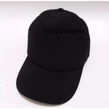 Topi Polos Baseball Original Hitam
