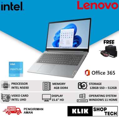 LENOVO IDEAPAD SLIM 1 15 N5030 4GB 512GB SSD WINDOWS 11 4GB/384GB