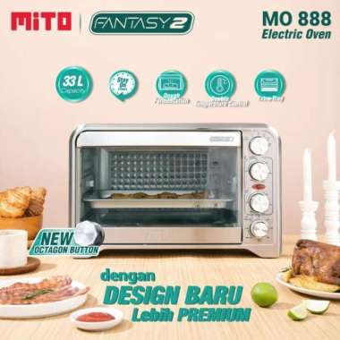 MITO Oven Listrik MO 888 Fantasy 2 - Oven Mito 33 Liter MO 888 SILVER