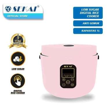 SEKAI Rice Cooker CMW 720 Low Sugar 1 Liter - Sekai CMW 720 Low Sugar PINK