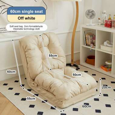 RM Sofa Lantai Kursi Lantai Tatami Kursi Lipat putih pucat-60cm