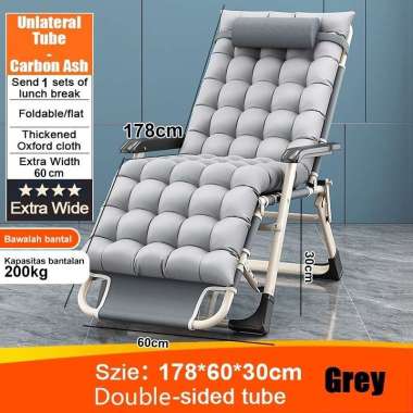 RM Kursi Malas Kursi lipat kursi santai Lipat Abu+178cm(Matras)UP