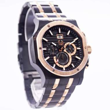 Christ Verra CV 12202G-18 BLK Jam Tangan Analog Pria Original Terbaru