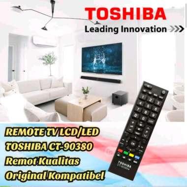 REMOTE TV LCD/LED TOSHIBA CT-90380 Remot Kualitas Original Kompatibel