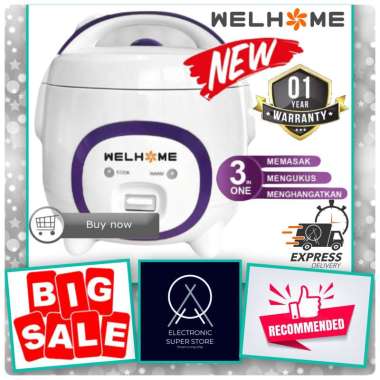 RICE COOKER WELHOME WRC-1211 WRC1211 WRC 1211 MINI PENANAK NASI 3IN1 MULTI FUNGSI 1.2L MAGIC COM MIN