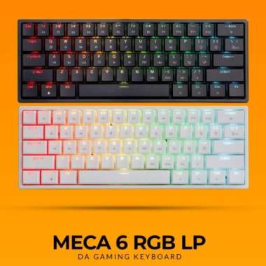 Keyboard Gaming Digital Alliance 60% RGB LP Mechanical Meca 6 brown hitam
