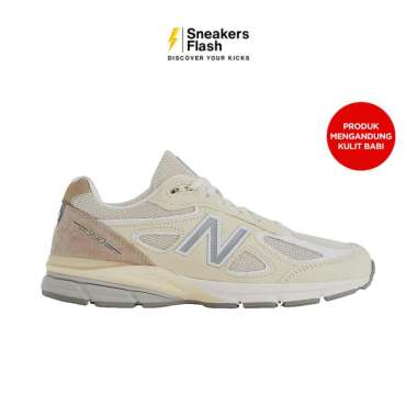 Sepatu Sneakers Pria NEW BALANCE 990 V4 MADE IN USA LIMESTONE - U990TE4 44