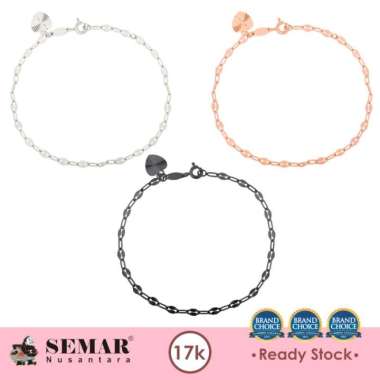 Gelang Emas Classic Toscano Gold 17K Semar Nusantara, Warna Black