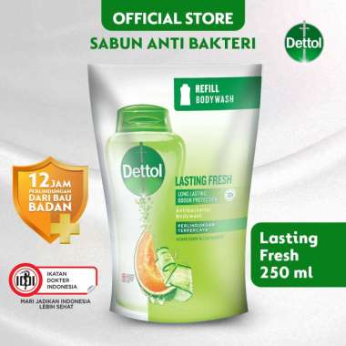 Promo Harga DETTOL Body Wash Lasting Fresh 250 ml - Blibli