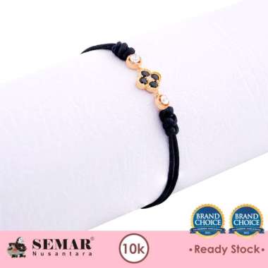Gelang Emas Tali Sweet Flower Black Gold 10K Semar Nusantara