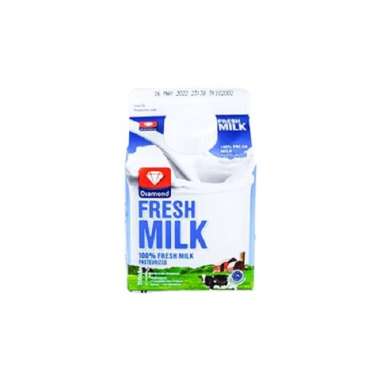 Promo Harga Diamond Fresh Milk Plain 350 ml - Blibli