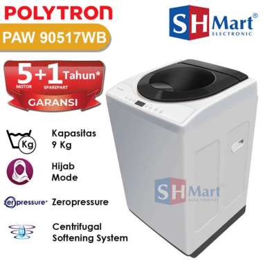 MESIN CUCI POLYTRON 1 TABUNG ZEROMATIC 7 KG PAW-75517 / 75518 / 8 KG PAW-80517 / 9 Kg PAW-90517 9 KG