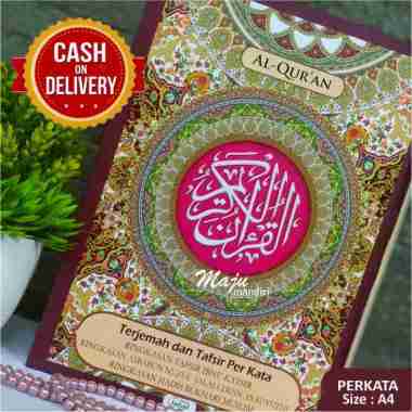 quran per kata A4 besar alquran terjemah perkata lengkap 30 juz khat usmani MAJU MANDIRI SUKAMAJU di