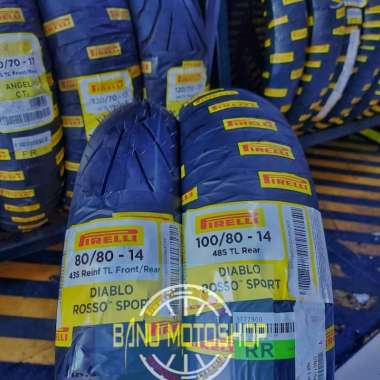 Paket Pirelli Diablo Rosso Sport Ring 14 uk 80/80-14 & 100/80-14
