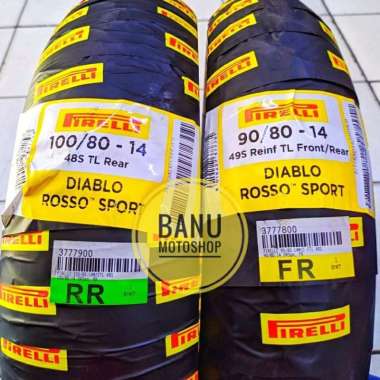Paket Pirelli Diablo Rosso Sport ring 14 uk 90/80-14 & 100/80-14