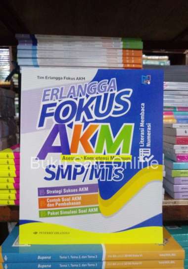 Buku Erlangga Fokus AKM Untuk SMP/MTs - Soal AKM Erlangga Multivariasi Multicolor