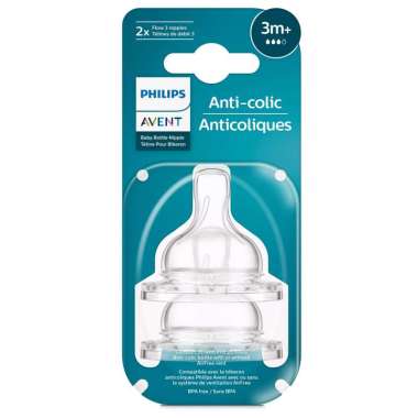 Philips Avent Dot Anti Kolik Teat Anti-Colic Nipple Silicone BPA Free 3m+