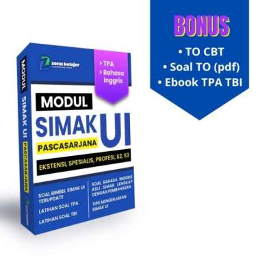 Buku Simak UI Pascasarjana (S2, S3, SPESIALIS, EKSTENSI, PROFESI) Multivariasi Multicolor