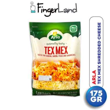 ARLA Tex Mex 25% Shredded 175 Gr Keju Parut Mozzarella & Cheddar Merah