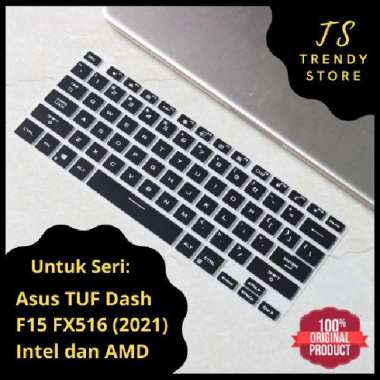 Keyboard Protector Cover Asus TUF Dash F15 FX516 2021 Intel Amd Gaming Hitam