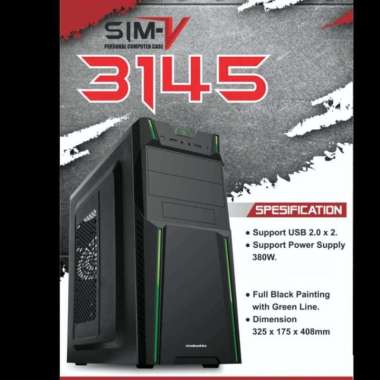 CASING SIMBADDA SIM V 3145 + PSU 380W - CASE SIM V 3145