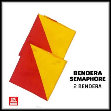 Bendera + Stick Semaphore Pramuka [set] Hanya Bendera