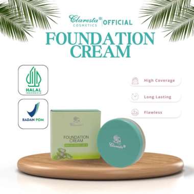 Claresta Foundation Cream Alas Bedak Natural