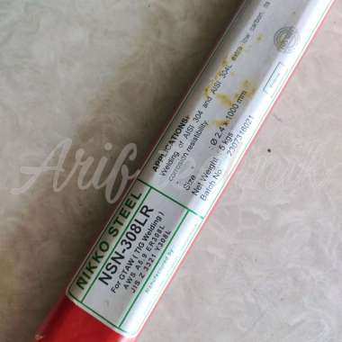 Kawat las Argon NSN-308LR 2.4 mm / FILLER RODS NIKKO STEEL ER308L 2.4mm