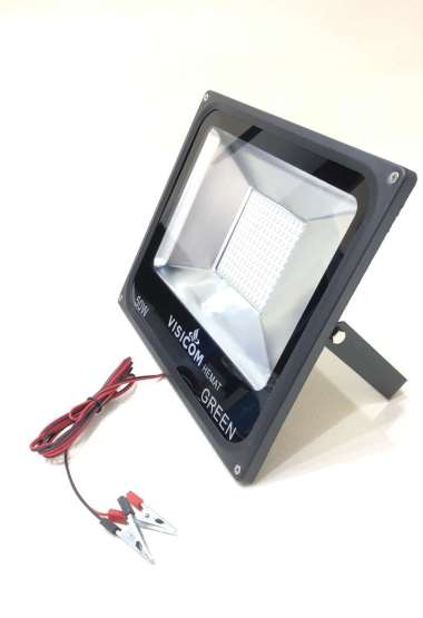 Lampu Tembak / Lampu Sorot / Lampu LED Flood DC 12V 50 Watt Green Hemat ( New ) Visicom