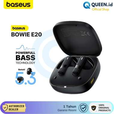 Baseus Bowie E20 TWS True Wireless Earbuds Headset Bluetooth 5.3 Earphone Powerfull Bass HITAM