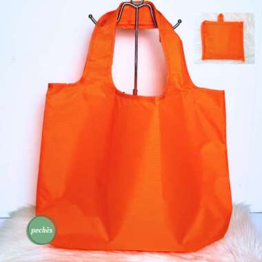 TAS BELANJA LIPAT PARASUT POLOS 6 WARNA UKURAN JUMBO Orange