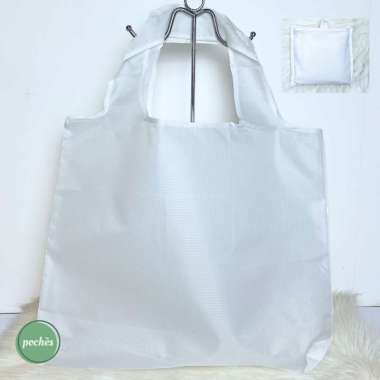 TAS BELANJA LIPAT PARASUT POLOS 6 WARNA UKURAN JUMBO White
