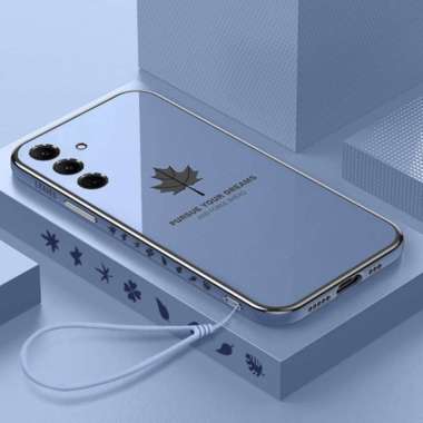 Promo Case Maple Samsung A25 5G Softcase Plating Terbaru Samsung A25 5G Biru