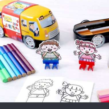 Pensil Warna Faber Castell School Bus