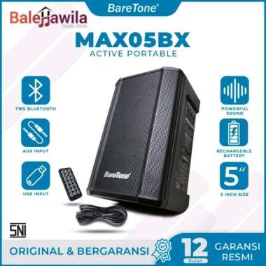 BareTone Speaker Portable Baretone MAX05BX 5 inch Original
