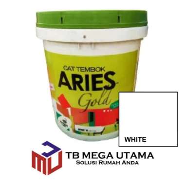 Aries Gold White 18 Kg | Cat Decorative Tembok Interior