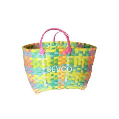 KERANJANG ANYAM PLASTIK TAS BELANJA PASAR BESAR