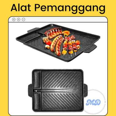 Alat Panggang BBQ Grill Pan Anti Lengket / Alat Panggang Daging / Grill Pan Non Stick
