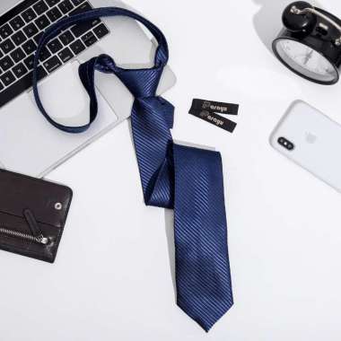Dasi Formal Pria Polyster Untuk Jas dan Kemeja Navy Blue