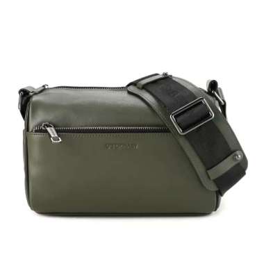 OBERMAIN TAS SELEMPANG PRIA ORIGINAL SLING BAG KULIT ASLI ORI BRANDED HIJAU OM02