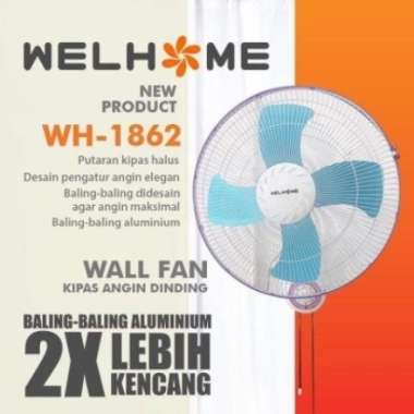 Welhome Kipas Angin Dinding/Wallfan 18inchi WH-1862