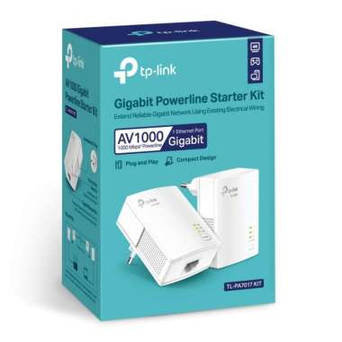TP-Link / TPLink TL-PA7017 KIT AV1000 Gigabit Powerline Starter Kit