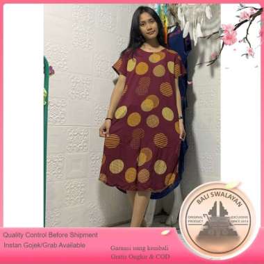Daster Bali 100 Ribu Dapat 3 Pcs Bundar Marun