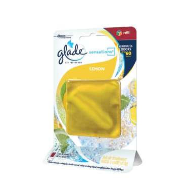 Glade Sensation Lemon Refill Car Perfume Parfum Mobil [8gr] Multicolor
