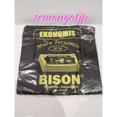 kantong plastik ekonomis hitam ukuran 28 / kantong sampah