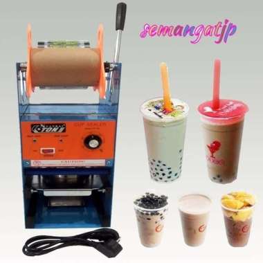 Mesin cup sealer Eton - press gelas minuman.