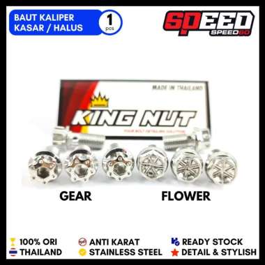 Baut Kaliper Selang Rem Master Rem Silver Probolt Thailand Stainless Flower King Nut Gear Kaliper Dr