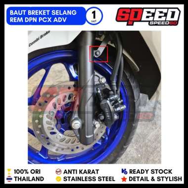 Baut Breket Selang Rem Depan Honda Scoopy beat Vario PCX Probolt Thailand Stainless Steel King Nut P