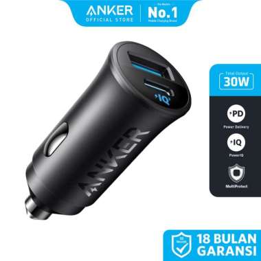 Anker Car Charger, 30W 2-Port Type-C Adapter PIQ 3.0- A2741