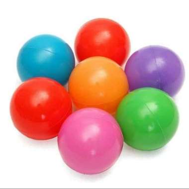 1 Biji Bola Plastik Warna Warni Mainan Mandi Bola Plastik Warna Warni SNI